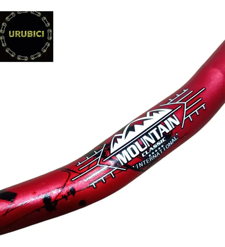 Manubrio Mtb Super Apex 6061 Aluminio Rojo 78cm Urubici