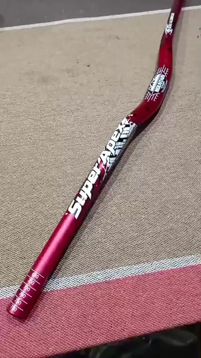 Manubrio Mtb Super Apex 6061 Aluminio Rojo 78cm Urubici