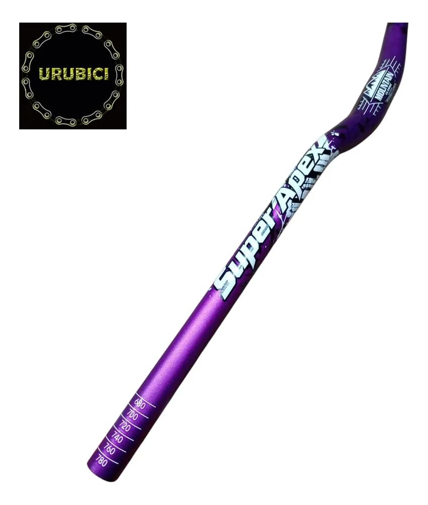 Manubrio Mtb Violeta + Potencia 45mm + Pedales Pvc - Urubici